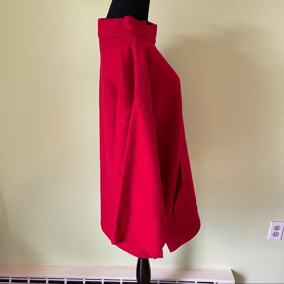 VINTAGE SEA SHELL DESIGNS RED WHALE APPLIQUE WOOL PULLOVER TOP SIZE MEDIUM RARE - Picture 4 of 8